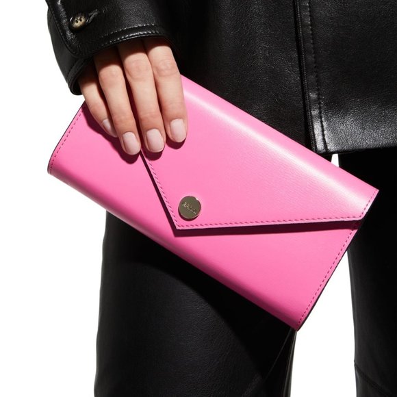 GANNI Banner Recycled Leather Wallet on Chain - Picture 11 of 13